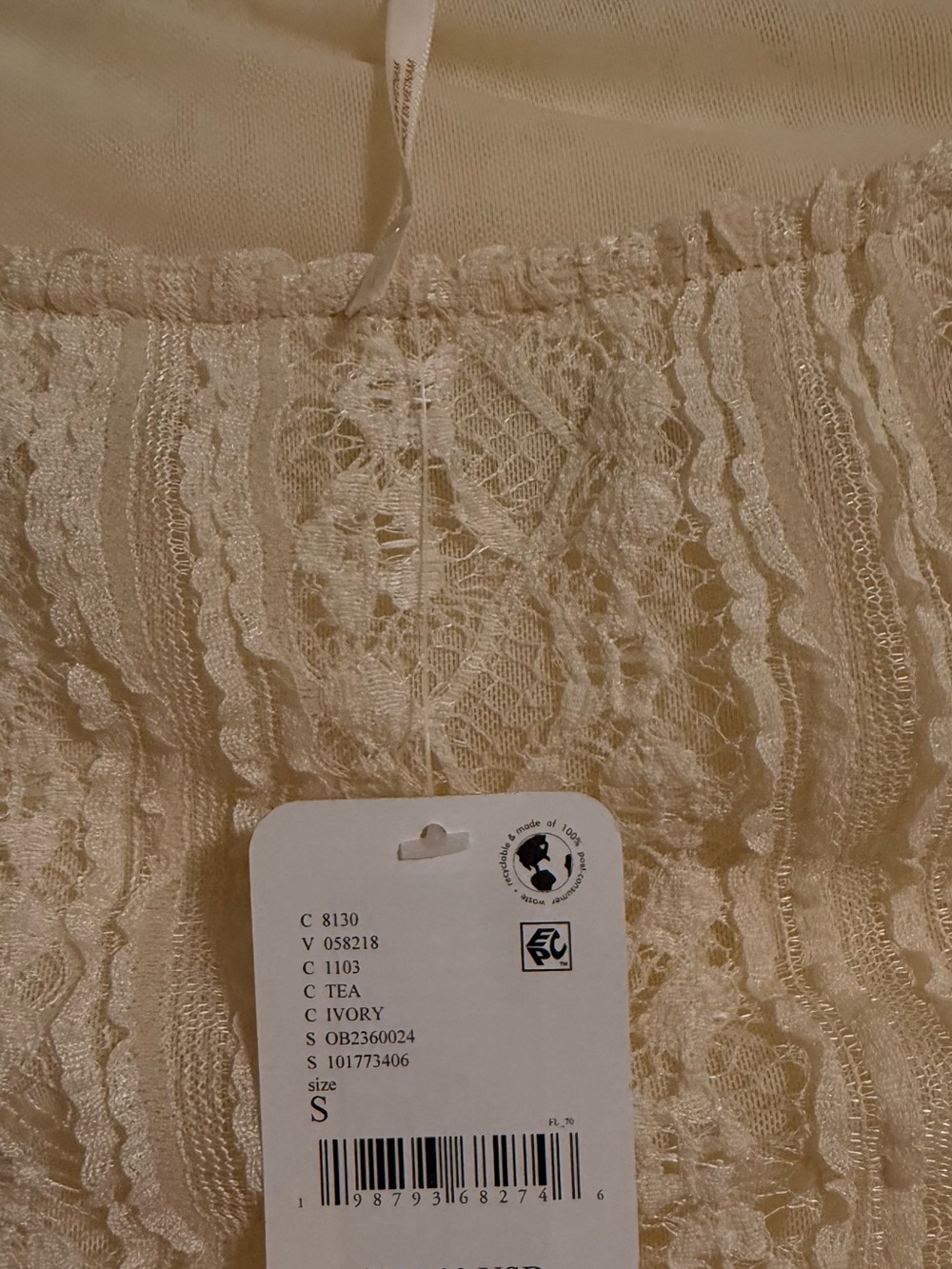 Free People Tabby Lace Mini Dress in Tea - Picture 5 of 5